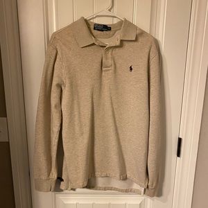 Polo Ralph Lauren flannel lined long sleeve polo